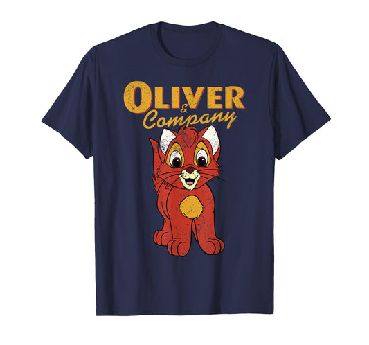 Disney Oliver & Company Movie Portrait Graphic T-Shirt T-Shirt