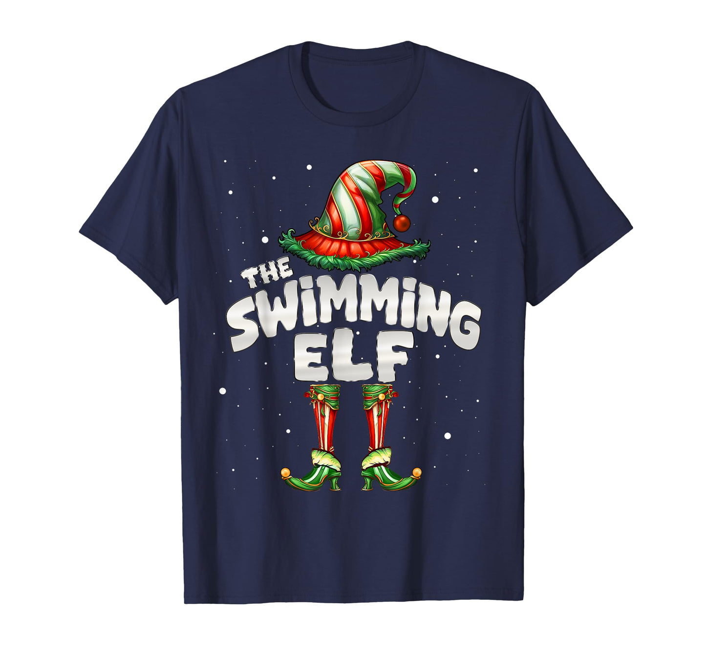 I'm The Swimming Elf Family Matching Group Christmas T-Shirt