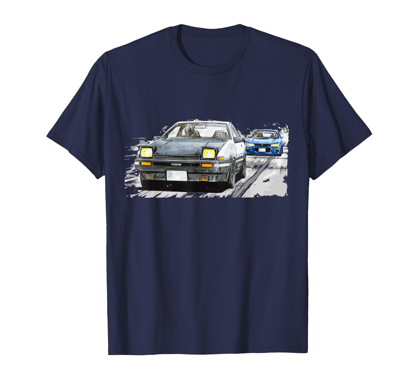 JDM Car Street Drift Race - 86 VS gc8 version 5 anime rally T-Shirt