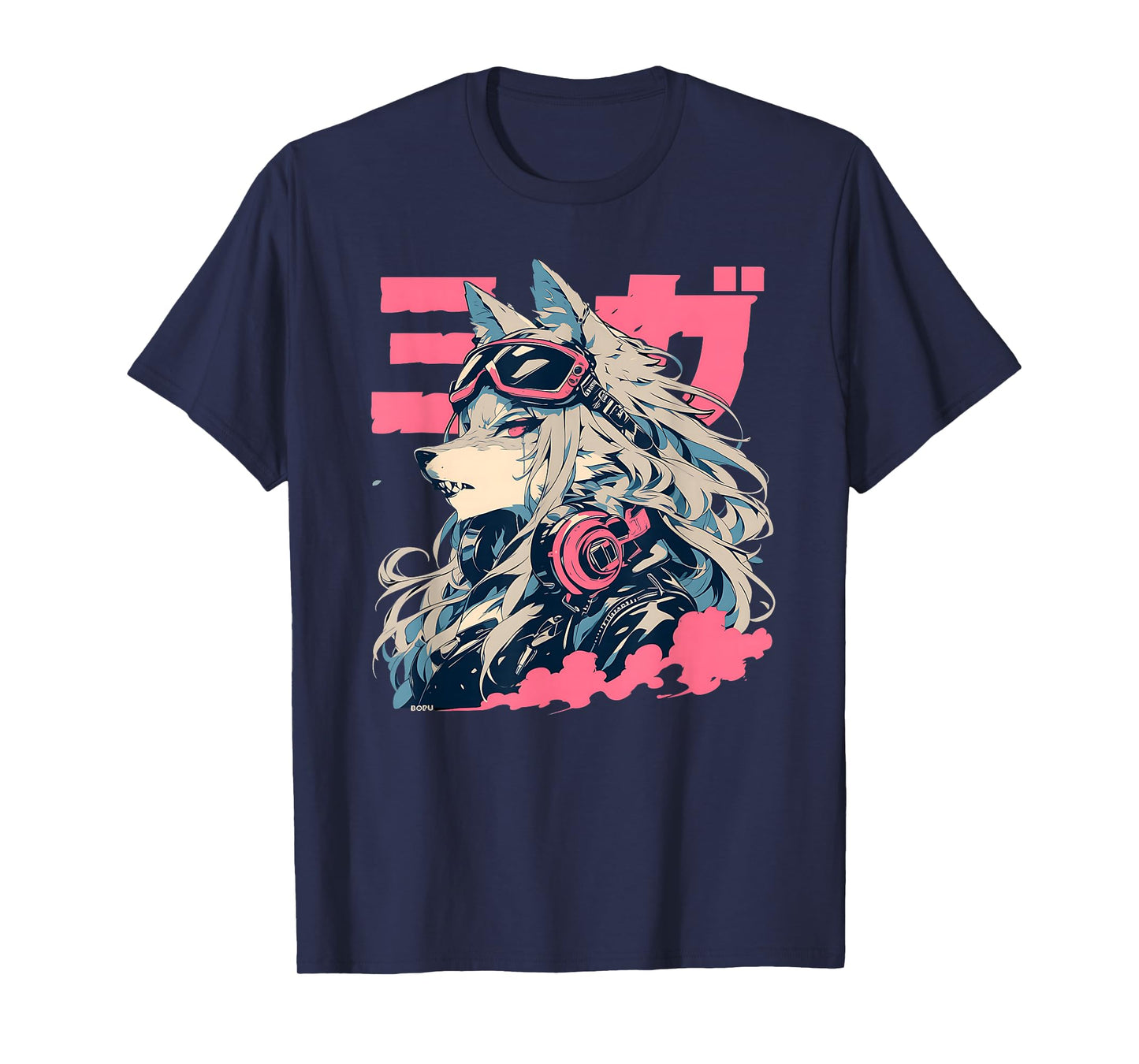 Goth Grunge Demon Anime Furry Wolf Horror Alt Aesthetic T-Shirt