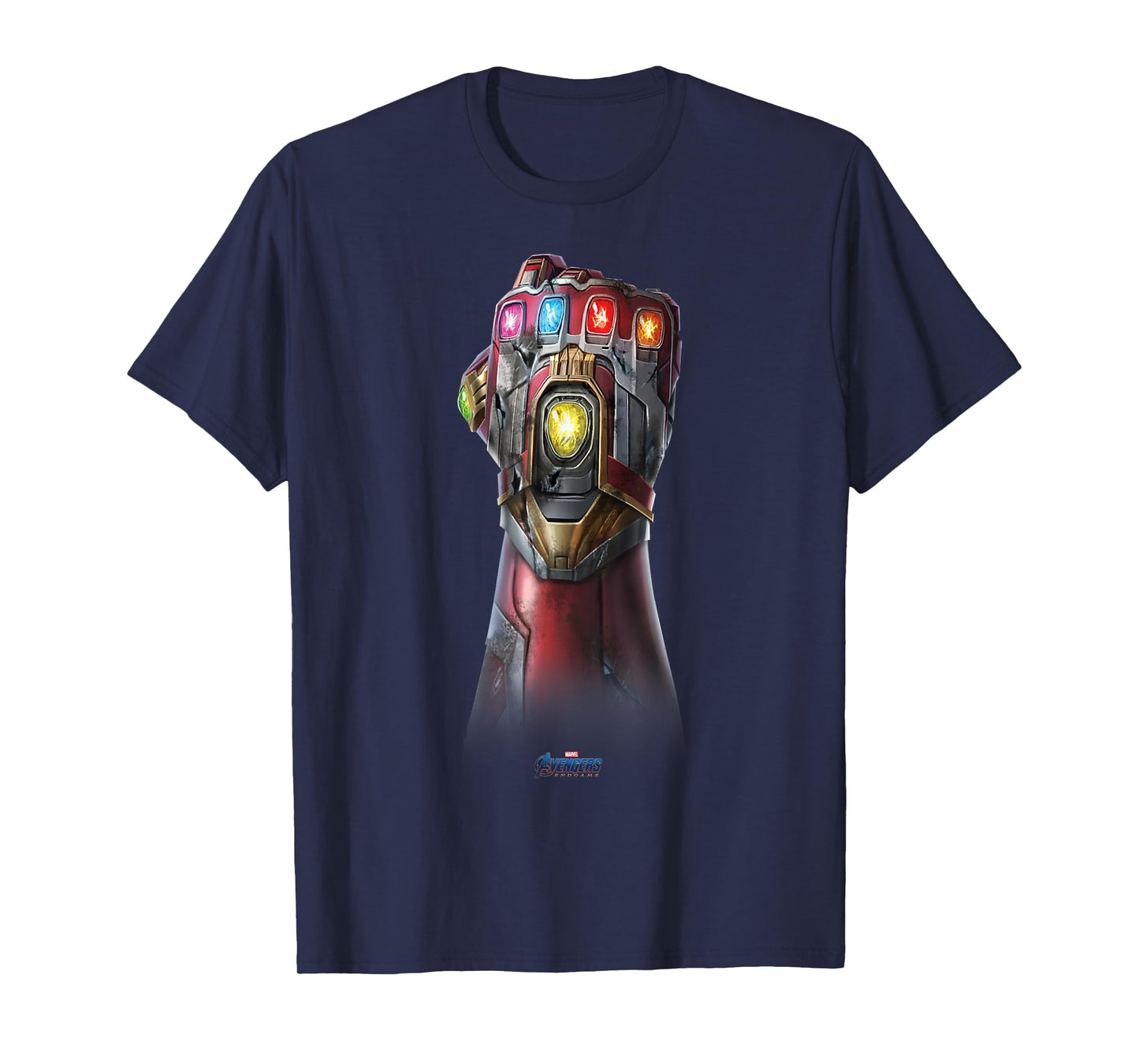 Marvel Avengers Endgame Infinity Stone Gauntlet Color Logo T-Shirt