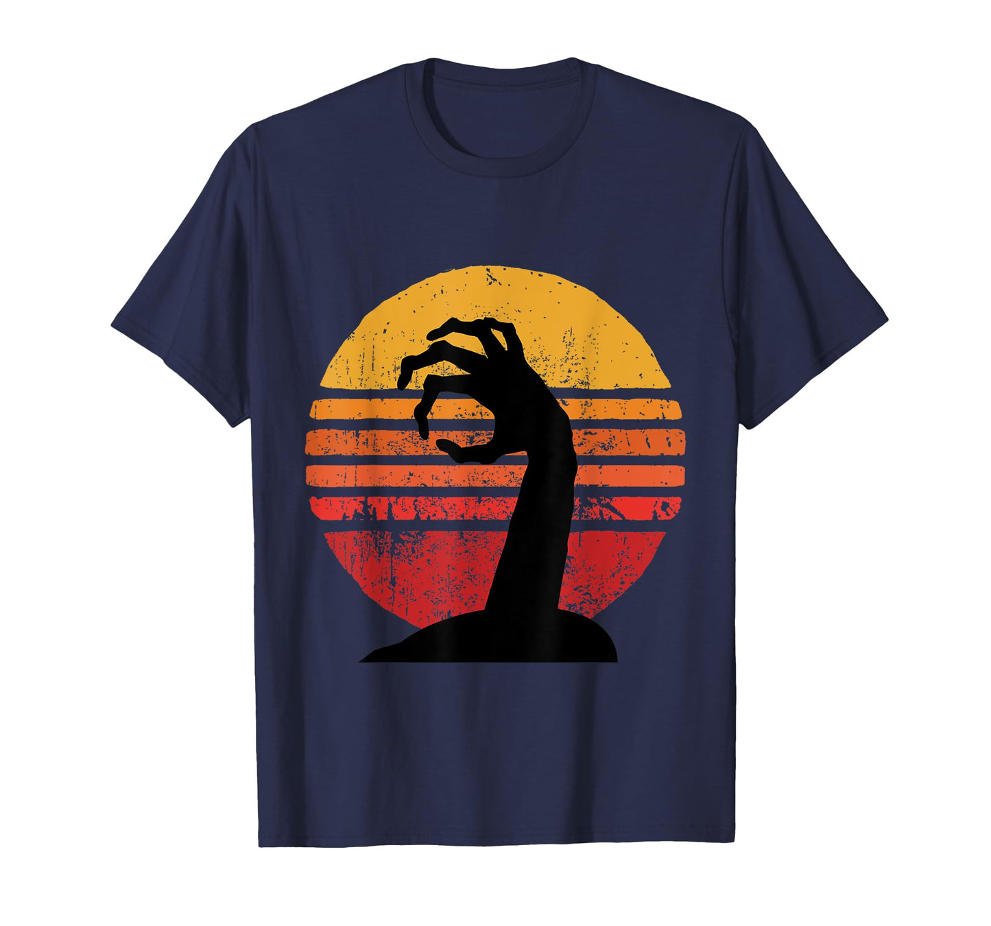Vintage Zombie Shirt Halloween 2021 Retro Zombie Hand T-Shirt