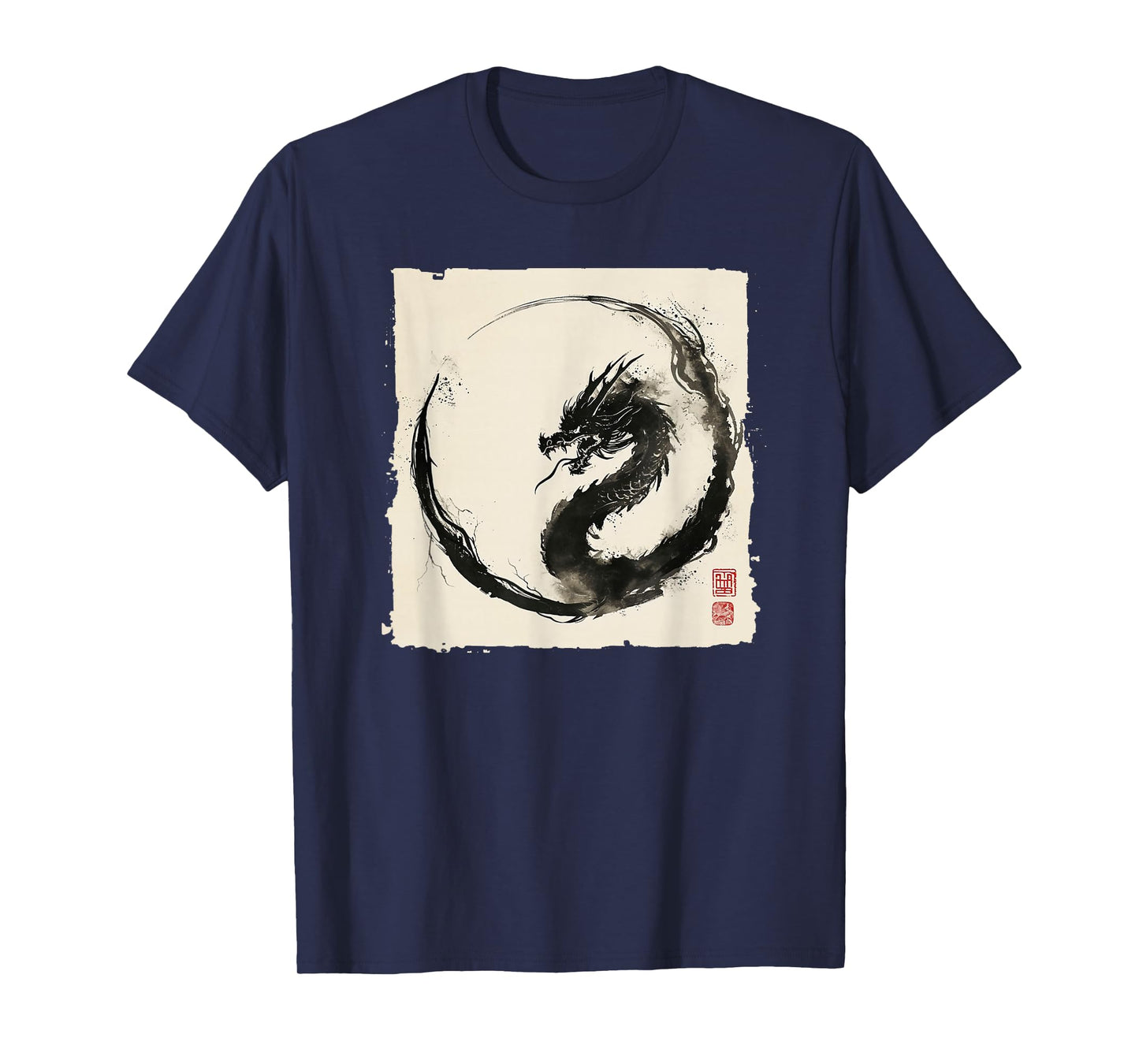 Eastern Dragon Majesty: Vintage Ink Art Collection T-Shirt