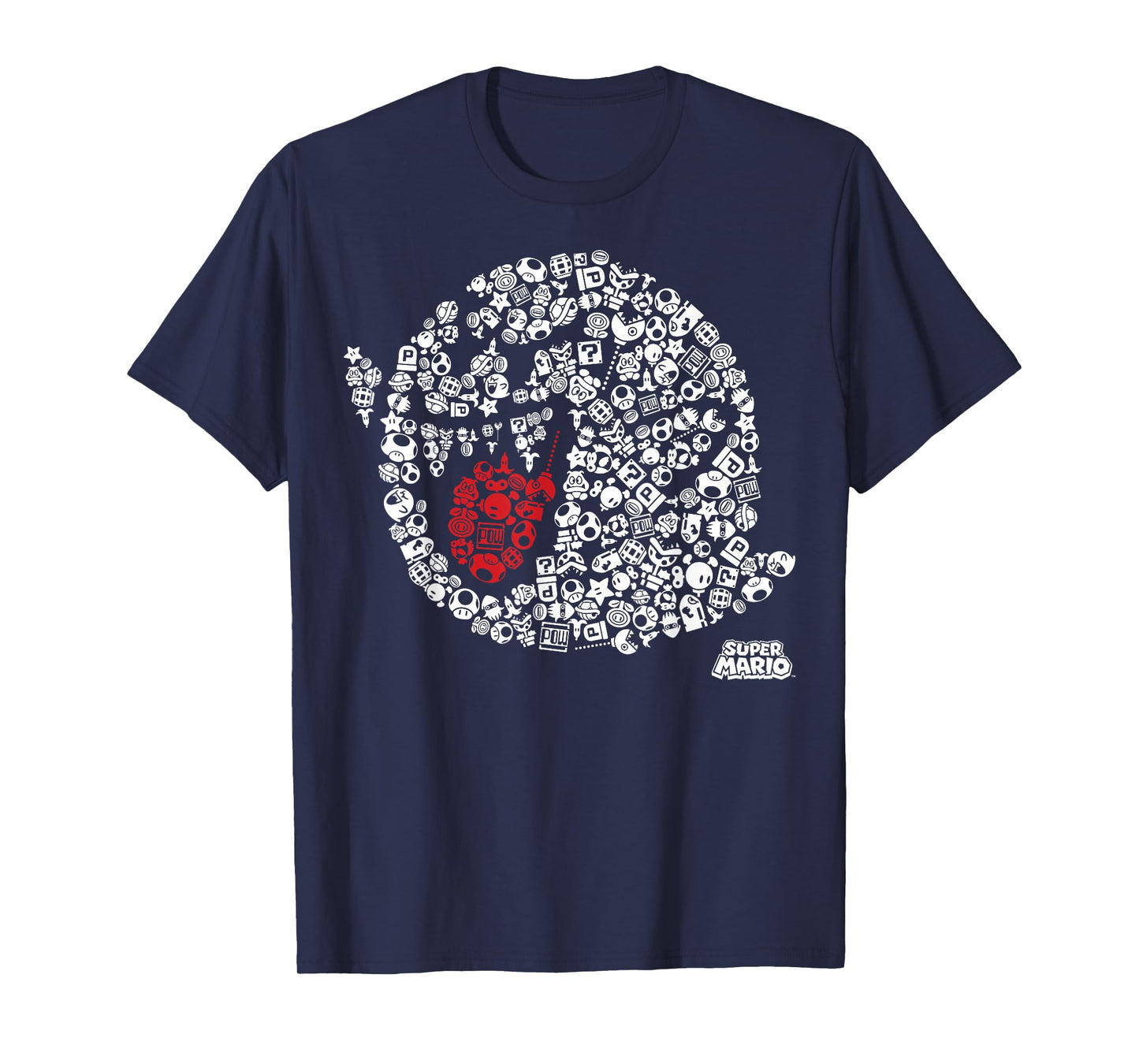 Nintendo Super Mario Iconic Boo Portrait Graphic T-Shirt T-Shirt
