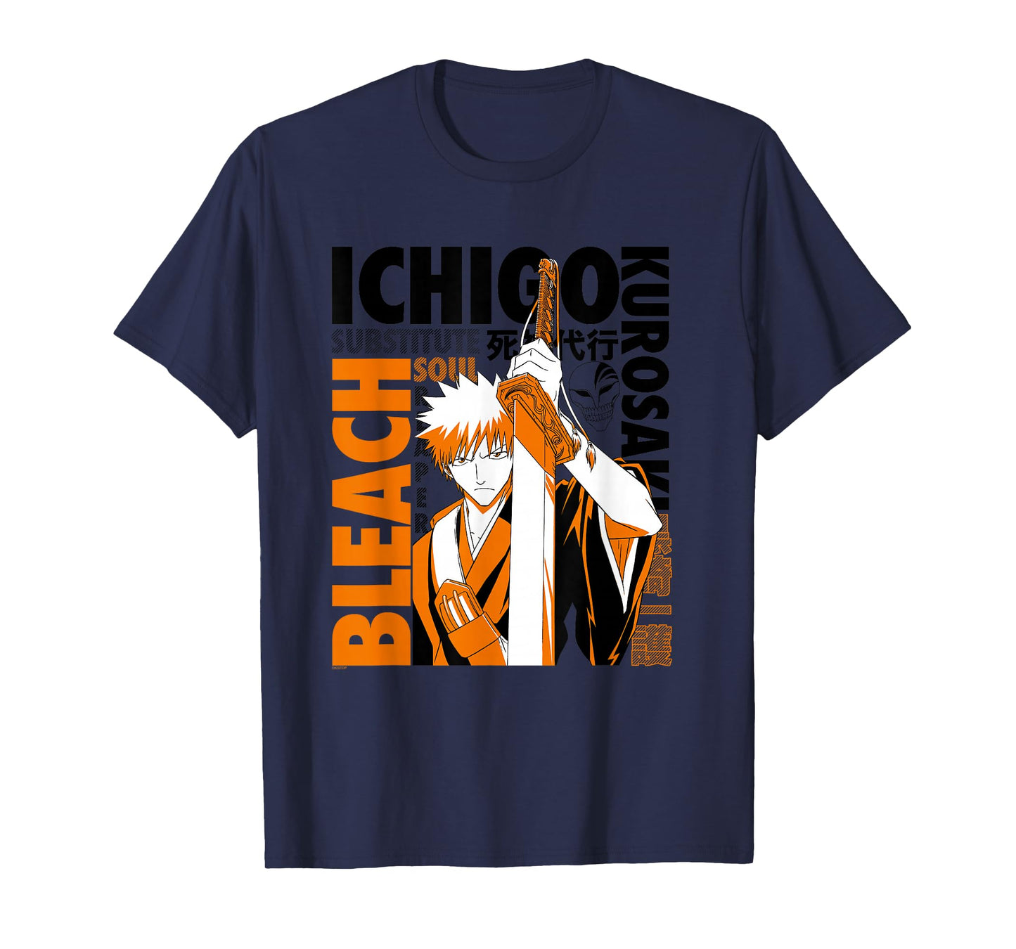 Bleach Ichigo with Text Collage Anime T-Shirt