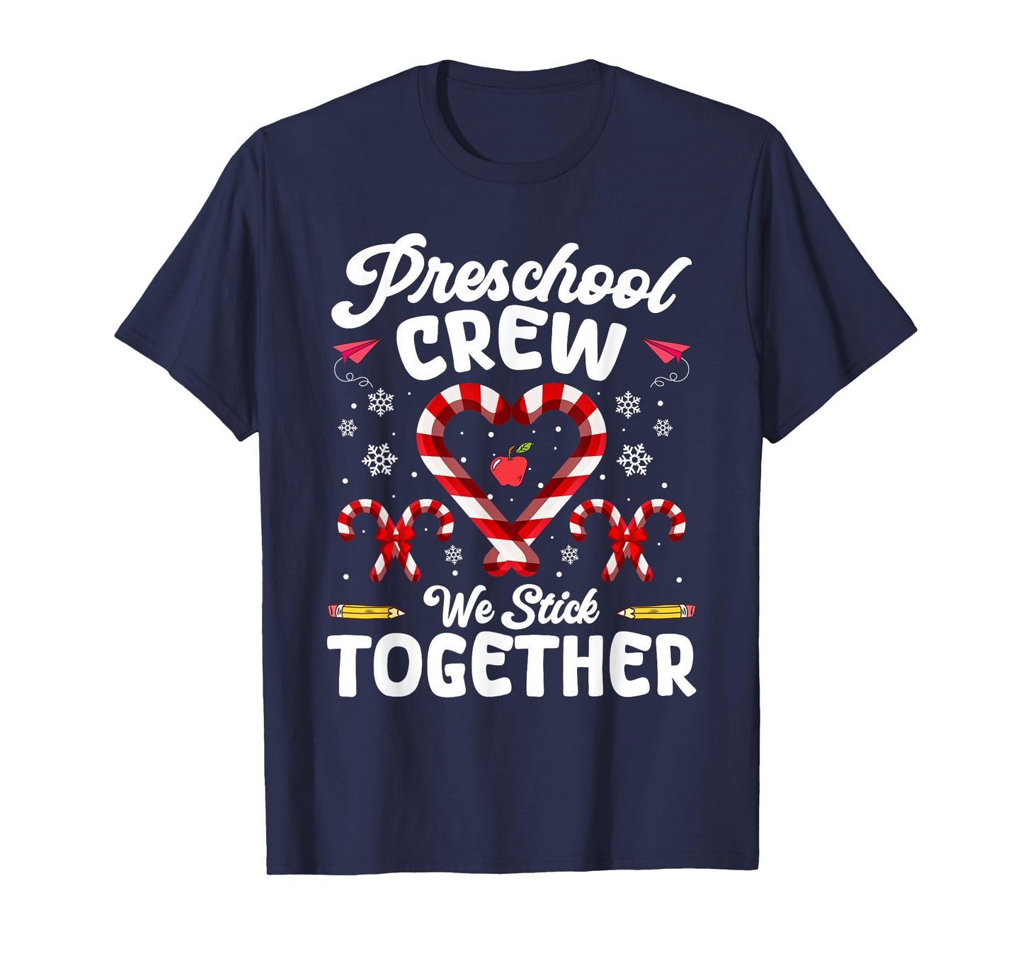Christmas Preschool Teacher Holiday Family Matching Xmas T-Shirt