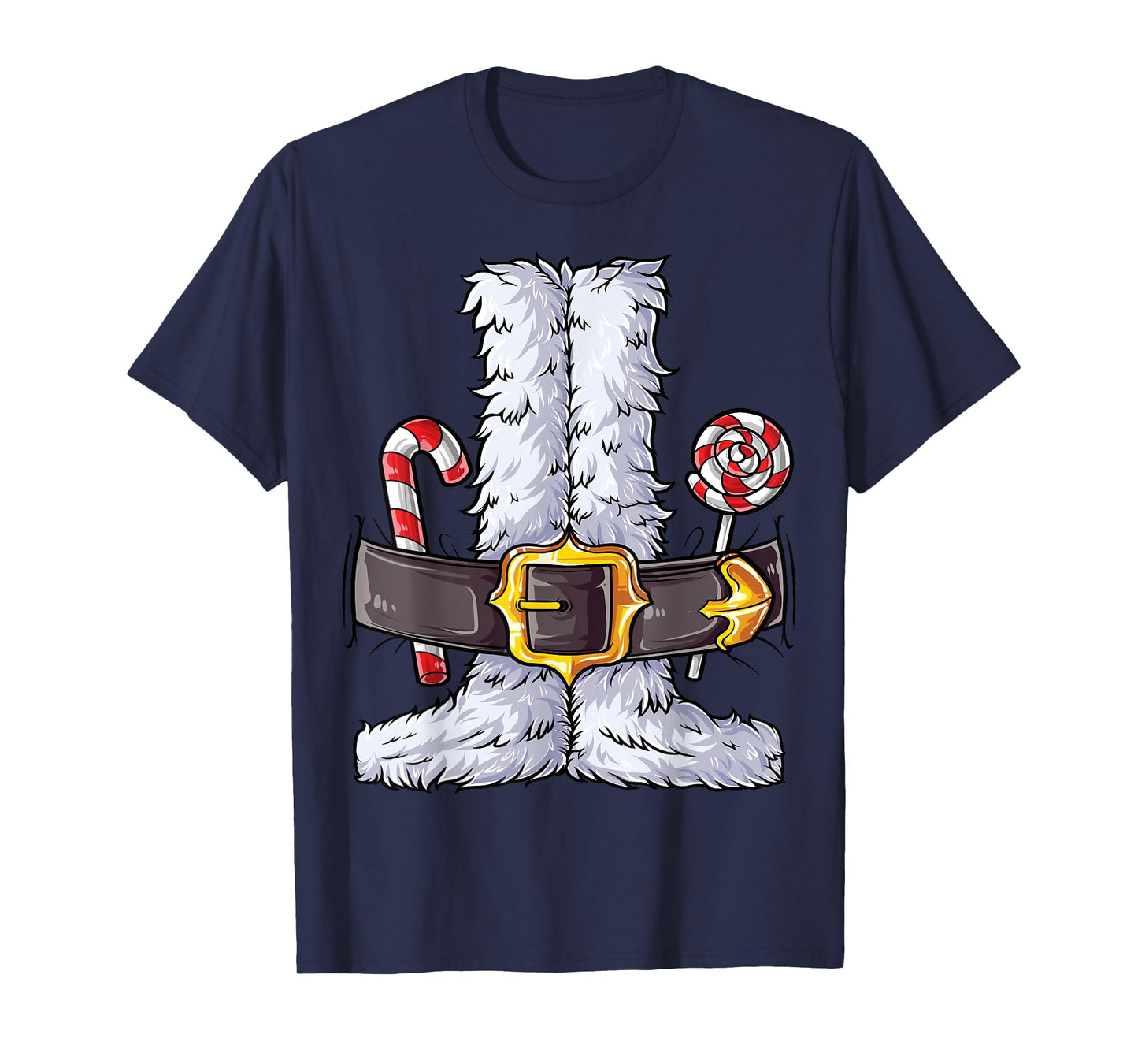 Santa Claus Costume Christmas Boys Kids Men Xmas Holiday T-Shirt