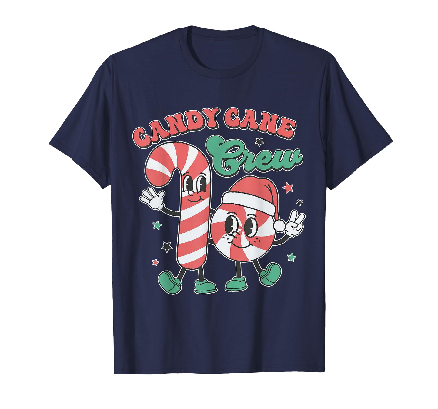 Candy Cane Crew - Funny Christmas Holiday Men Women T-Shirt
