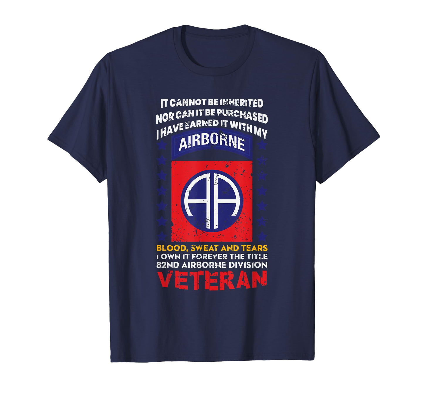Veteran 82nd Airborne Division USA Retired T-Shirt