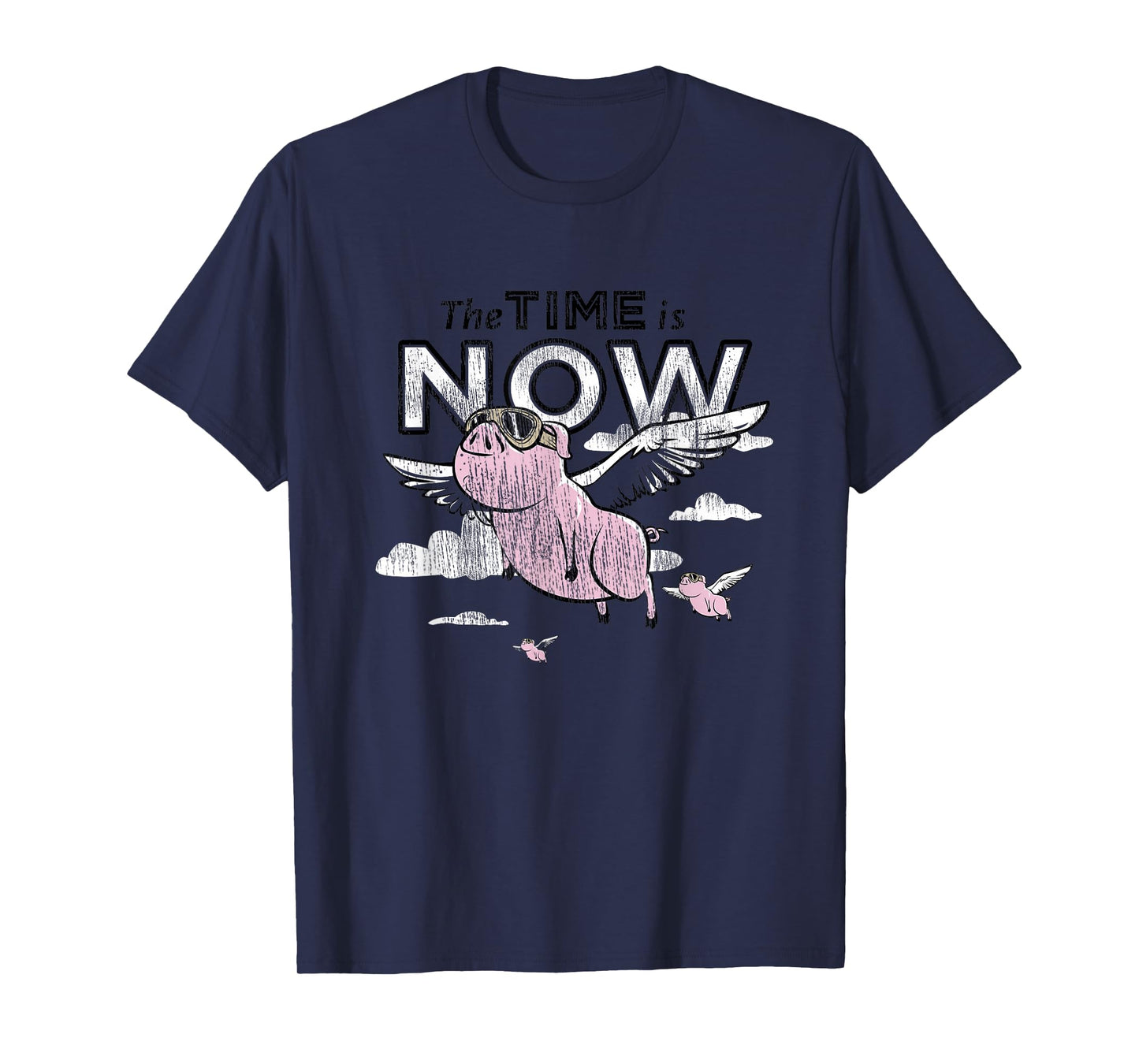 The Time is Now Flying Pig T-Shirt