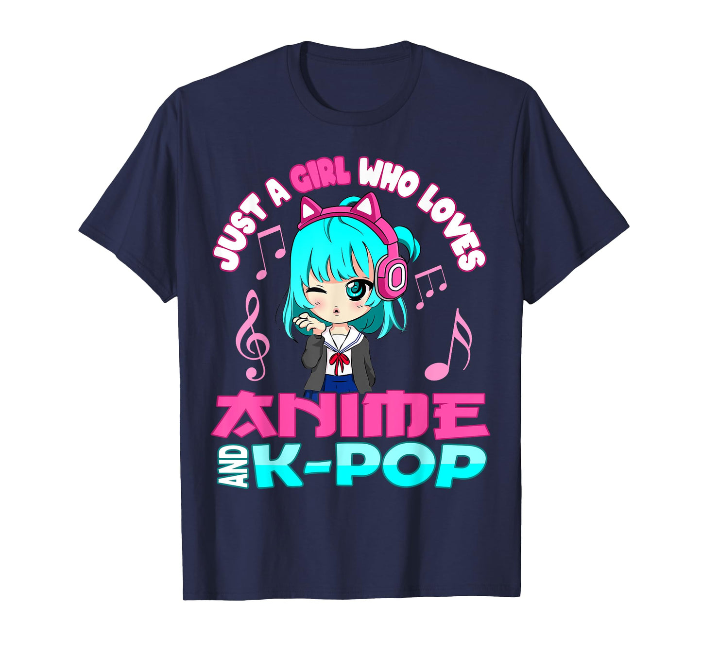 Anime and K-Pop Musik Manga Kawaii Chibi Merch KPOP Otaku T-Shirt