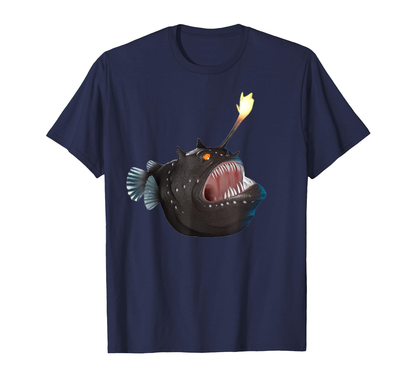 realistic Anglerfish Creatures Deep Sea Monster Angler Fish T-Shirt