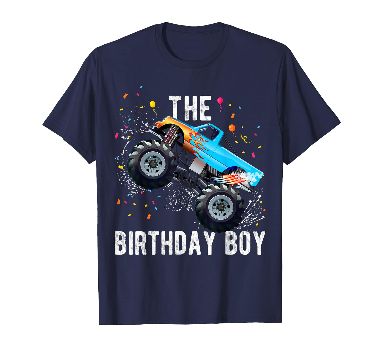 Birthday Boy Monster Truck Family Matching T-Shirt
