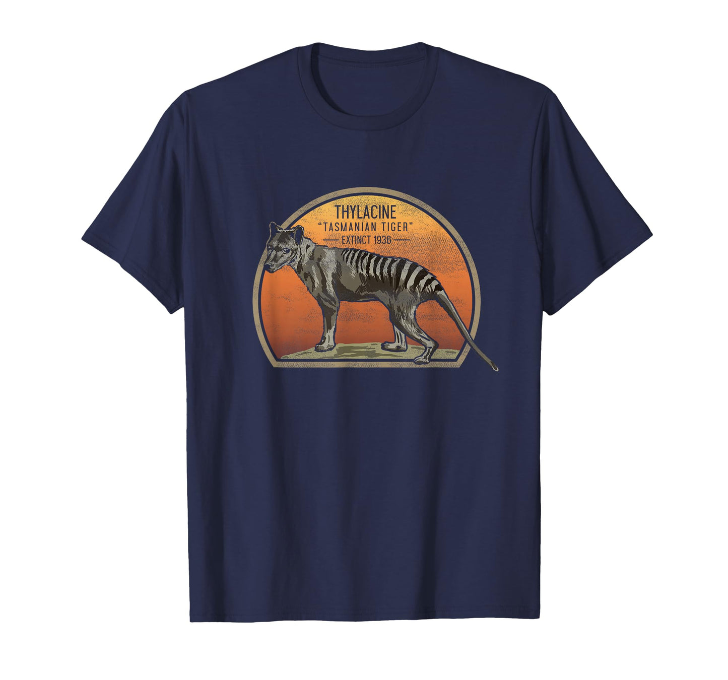 Tasmanian Tiger Thylacine T Shirt Wolf Australian Extinct T-Shirt