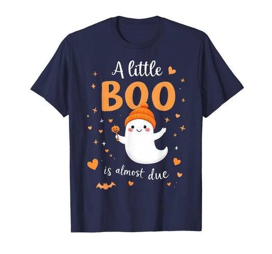 A Little Boo is Almost Due Halloween Pregnancy Cute T-Shirt