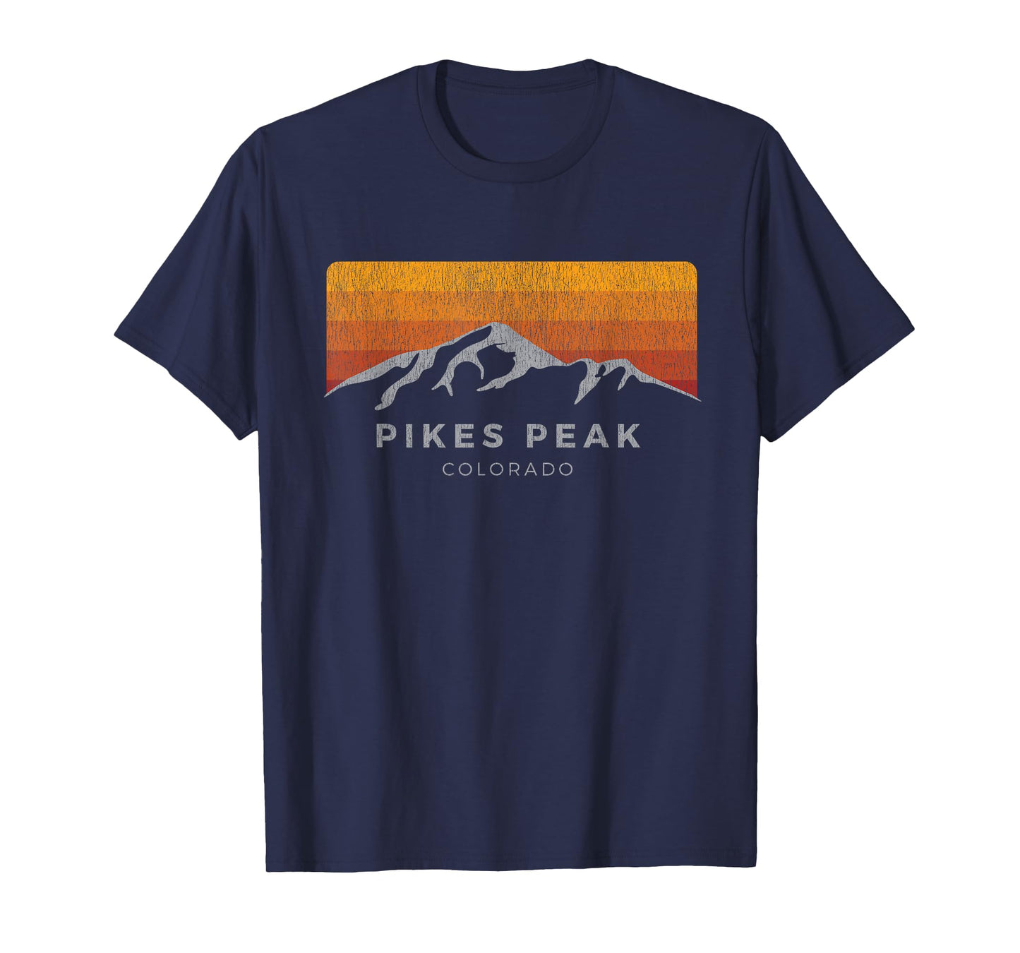 Distressed Colorado Pikes Peak T Shirt: Summer Edition Men Women T-Shirt