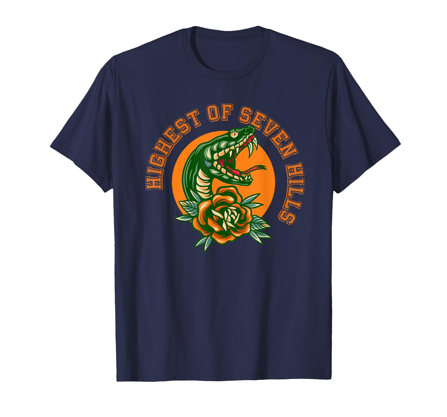 Highest of Seven Hills Rattler and Rose T-Shirt