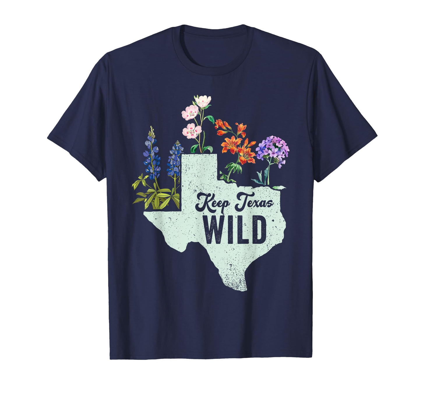 Wildflower Fields Wildflowers Bluebonnet Texas Spring T-Shirt