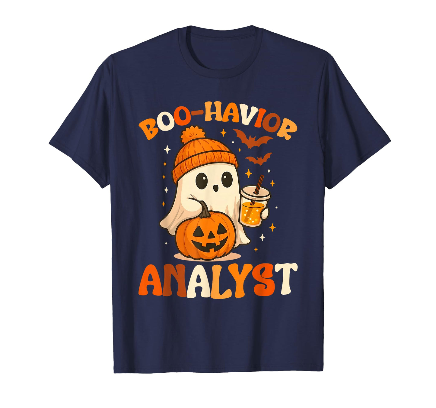 Ghost Boo Havior Analyst Funny Halloween Behavior Therapist T-Shirt