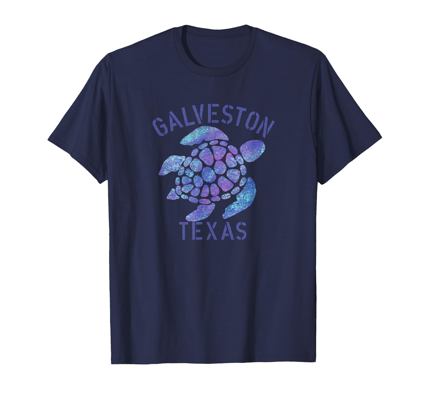 Galveston, TX Beach Design / Tribal Turtle Gift T-Shirt