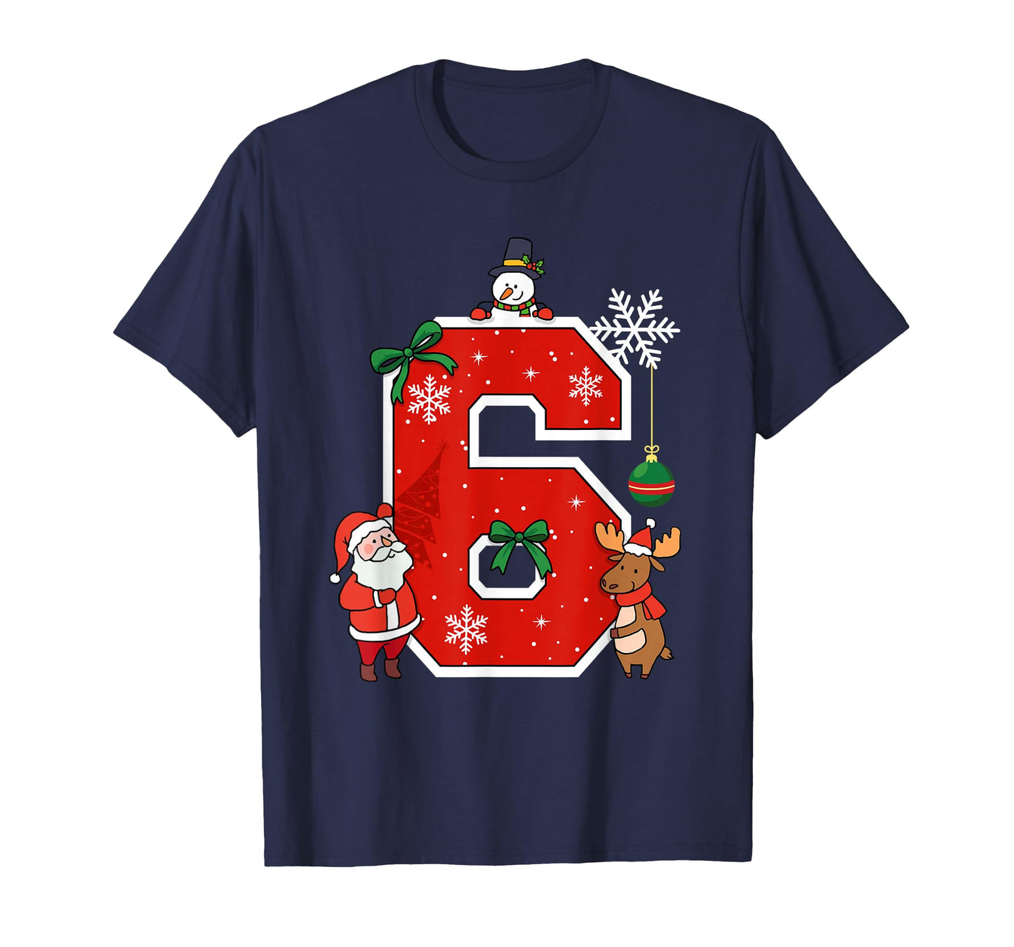 Number 6 Matching 67 Meme Christmas Costume Men Women Kids T-Shirt