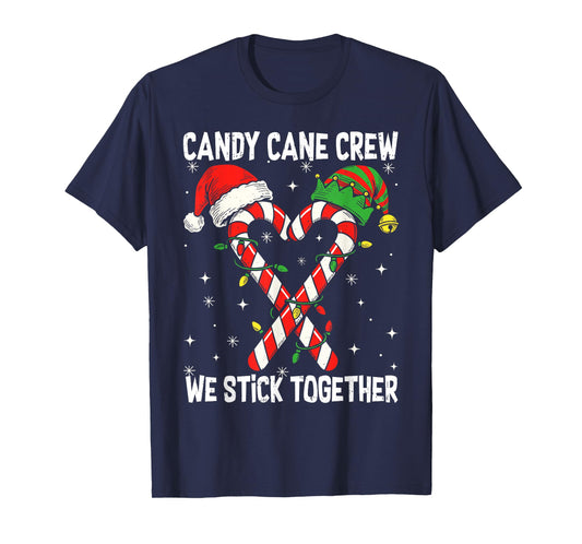 Candy Cane Squad Christmas Shirt Family Matching Pajamas T-Shirt