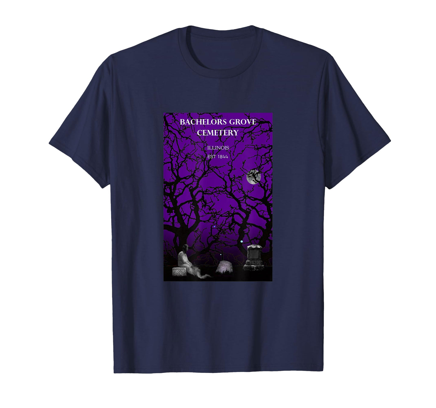 Ghosts of Bachelor's Grove Cemetary: Haunting Halloween T-Shirt