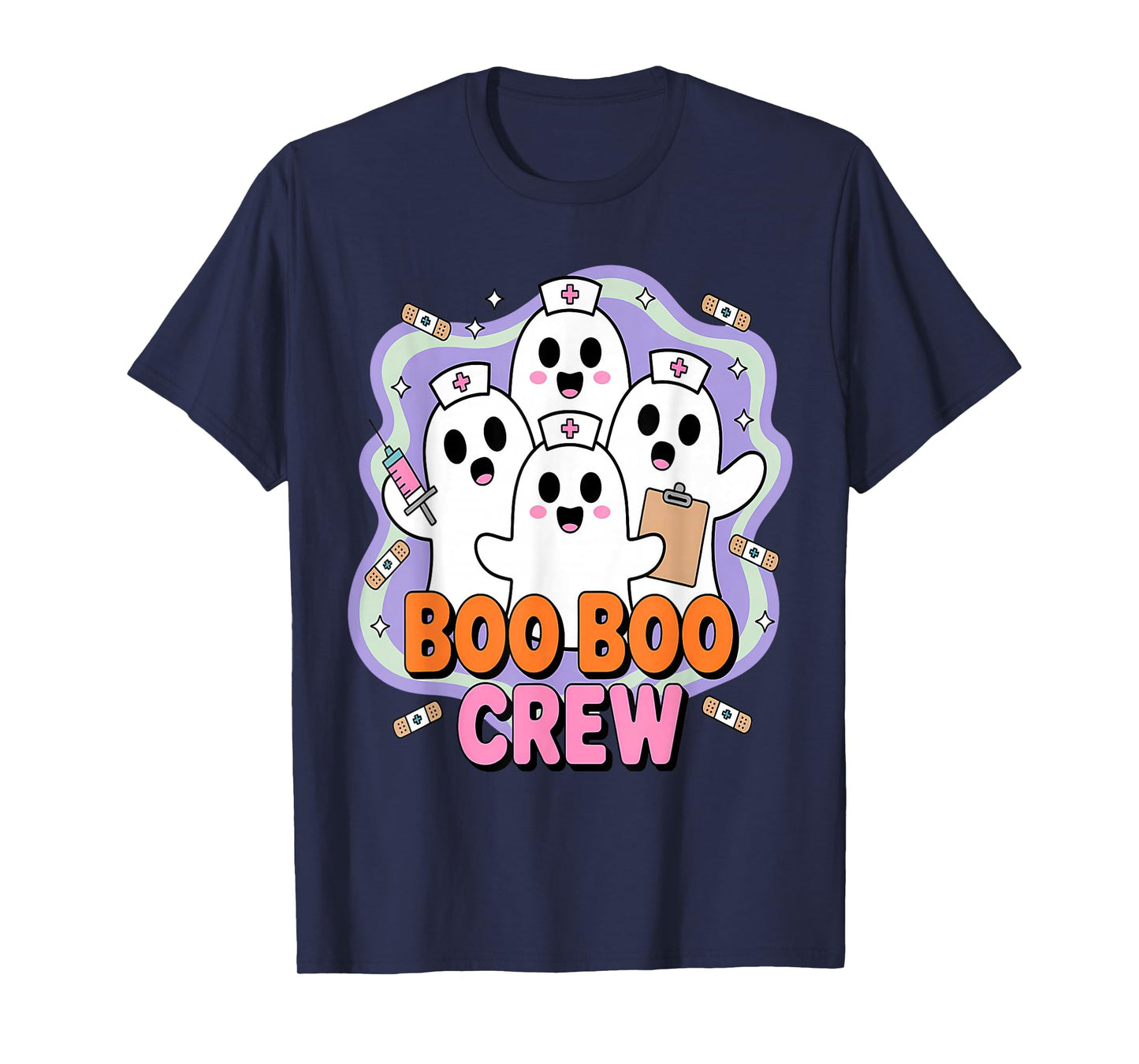 Boo Boo Crew Halloween Ghost Nurses T-Shirt