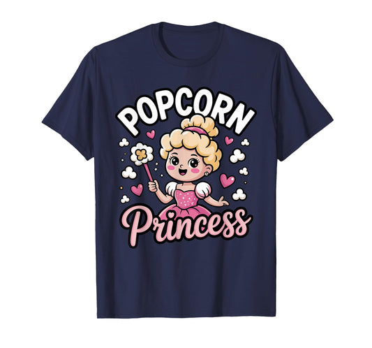 Funny Popcorn Art for Women Girls Kid Pop Corn Popcorn Lover T-Shirt
