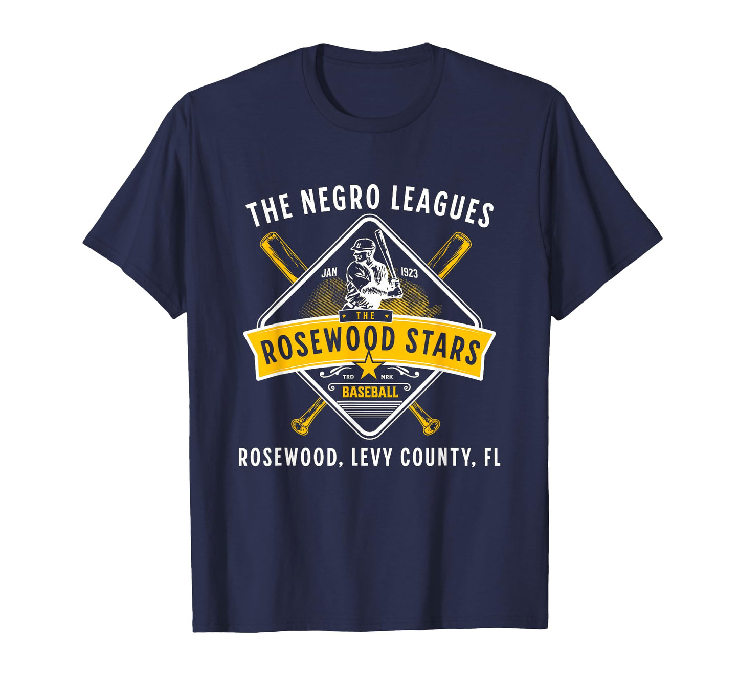 Vintage Rosewood Stars 1923 Baseball Team Negro League FL T-Shirt