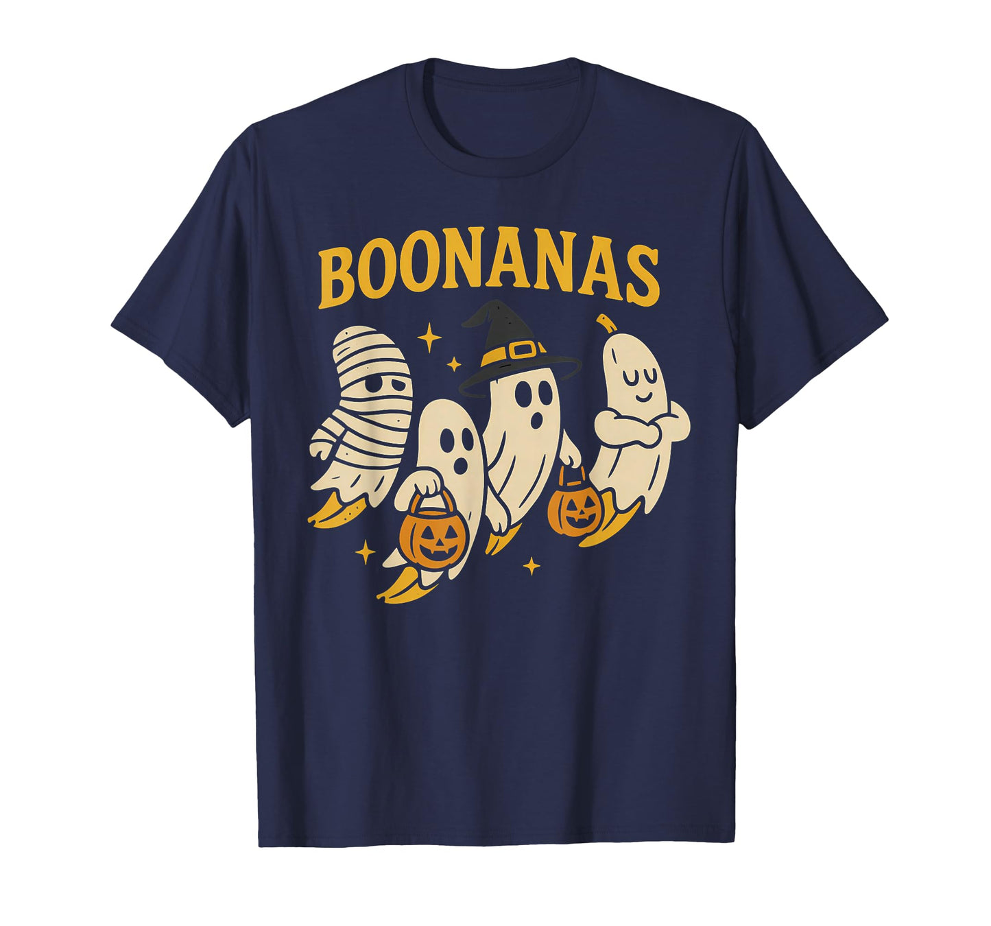 Boonanas Squad Halloween Ghost Spooky Cute Banana Costume T-Shirt