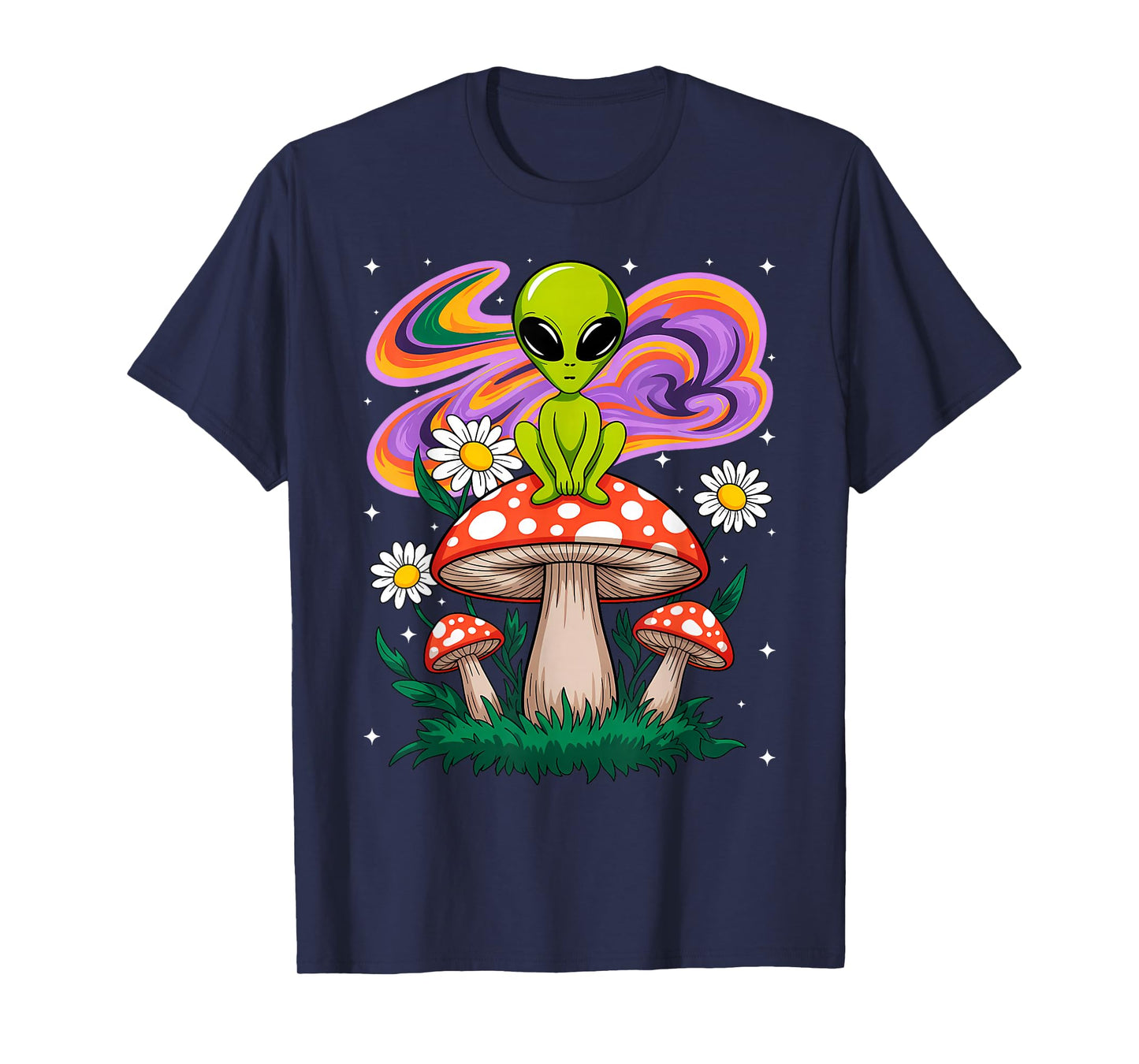 Funny Magic Mushroom Alien Trippy Shroom T-Shirt