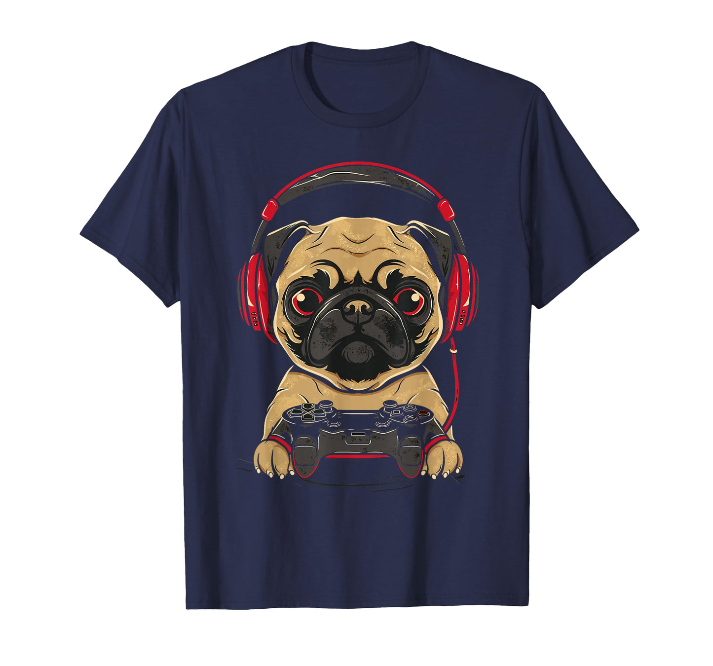 Gamer Pug Gaming Pugs Video Game Dog Lover For Boys Girls T-Shirt