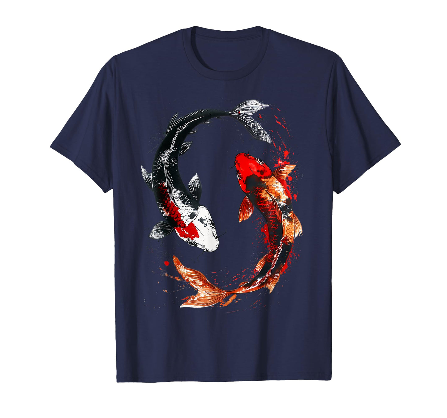 Japanese Koi Fish Tattoo Yin Yang Fish T-Shirt