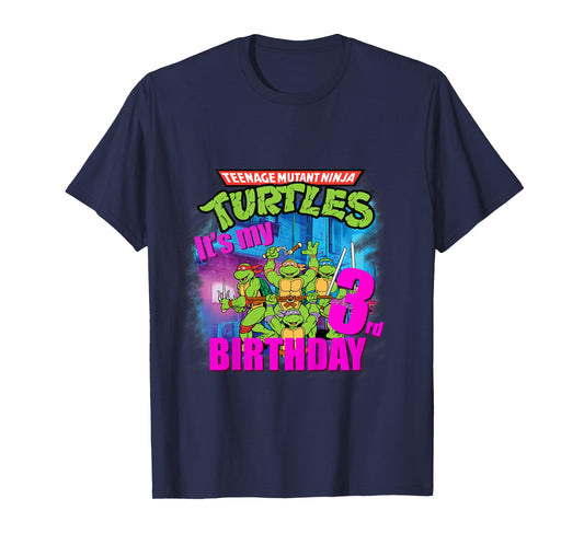 Mademark x Teenage Mutant Ninja Turtles - Kids Original Teenage Mutant Ninja Turtles 3rd Third Birthday T-Shirt