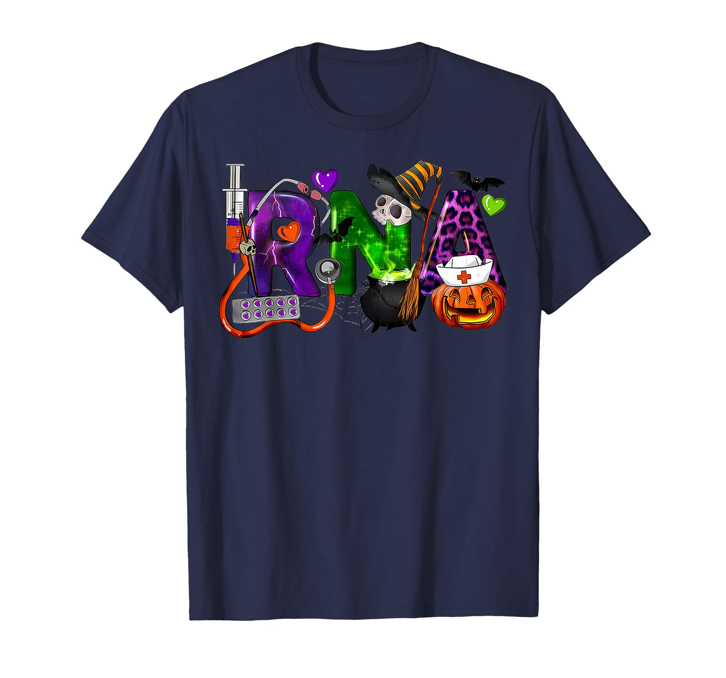 RNA Registered Nurse Assistant Witch Women Halloween Nurse T-Shirt