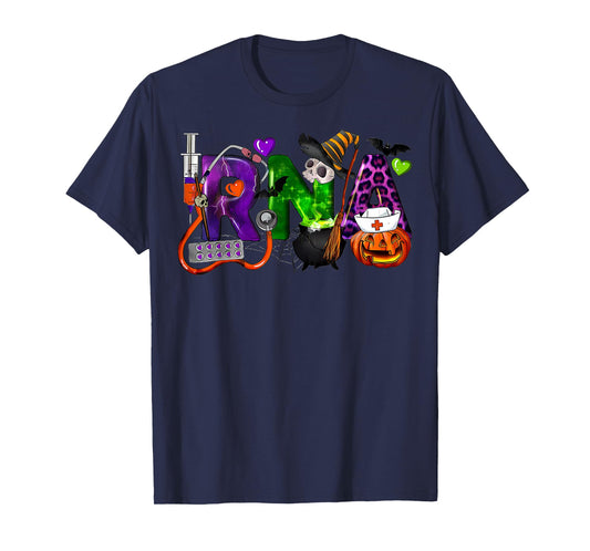 RNA Registered Nurse Assistant Witch Women Halloween Nurse T-Shirt