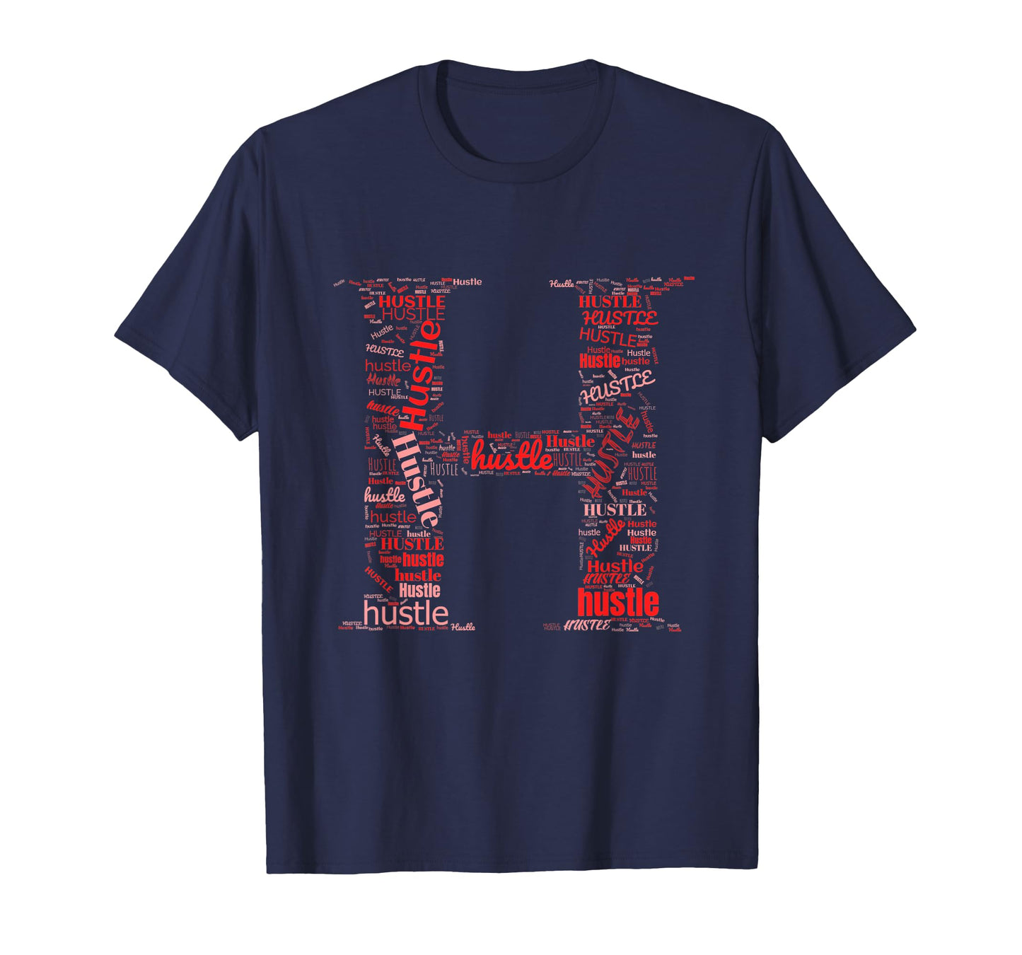 Red H is for Hustle Red Graphic T-Shirt