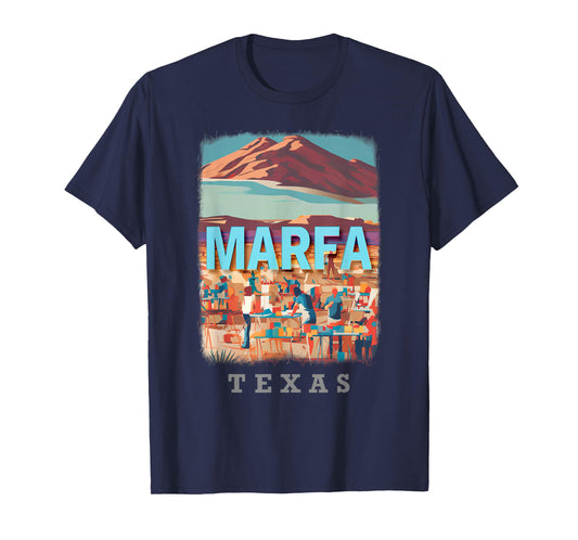 Marfa Texas TX Artistic Oasis SD179 T-Shirt