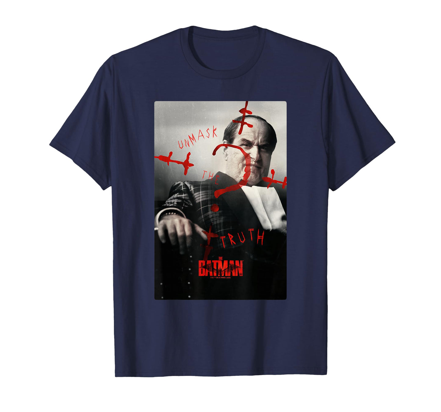 The Batman Penguin Question Mark Real Photo Poster T-Shirt