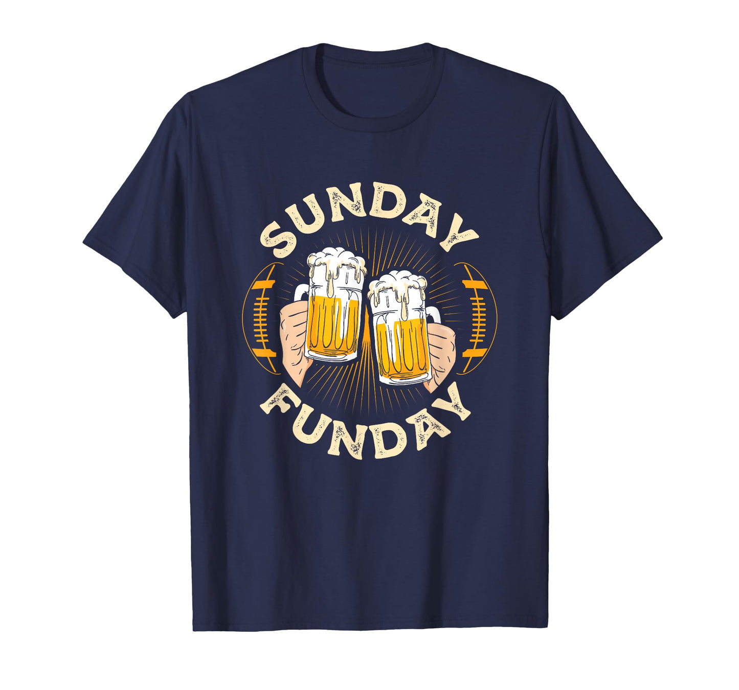 Sunday Funday Funny Football Gift Sport Lovers Football Beer T-Shirt