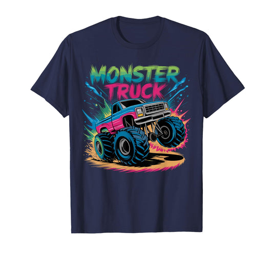 Monster Truck Birthday Party Colorful T-Shirt