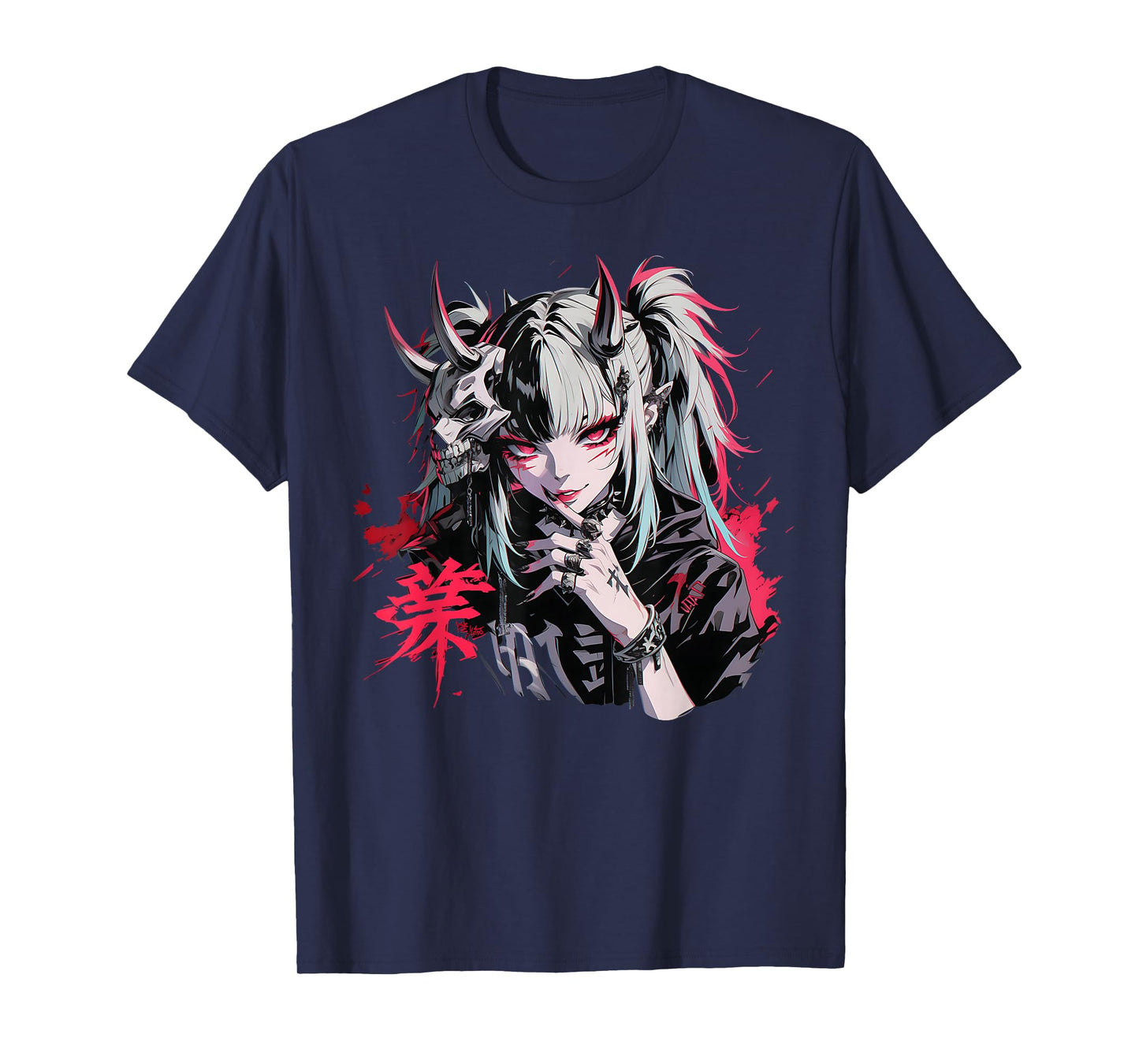 Gothic Anime Demon Waifu Cute Japan Manga Vaporware Retro T-Shirt