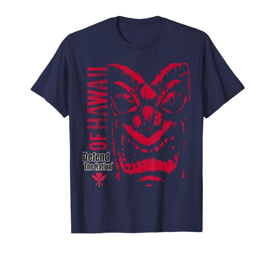 Defend The Nation: Men's Defend The Nation Hawaii Tiki T-Shirt