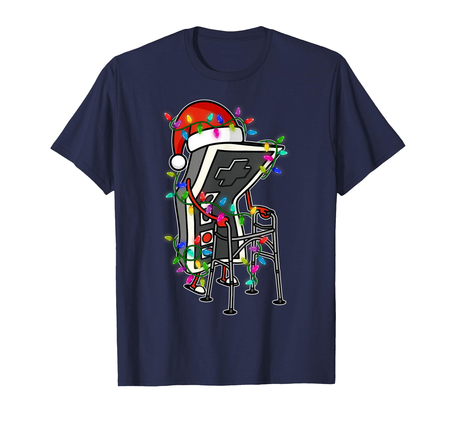 Old Gamer Gaming Retro 80s 90s Funny Video Game Christmas T-Shirt