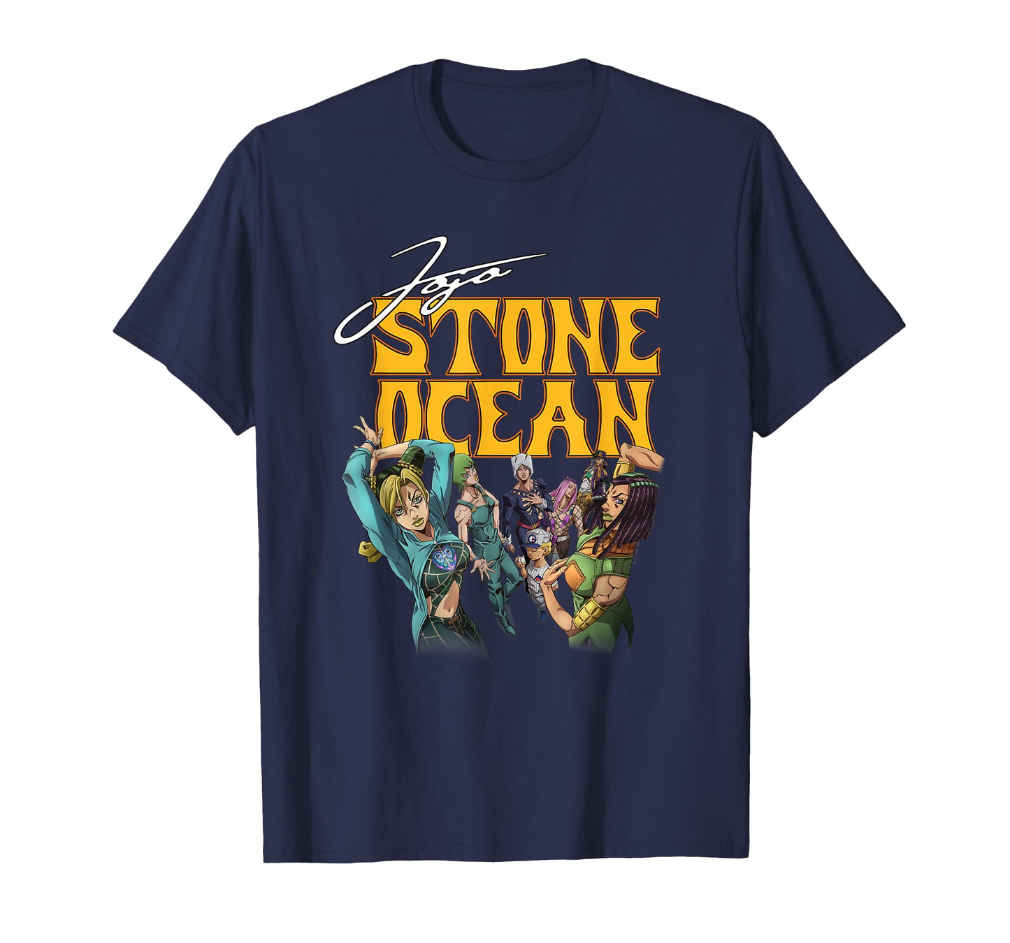 JoJo's Bizarre Adventure Stone Ocean Character Group Anime T-Shirt