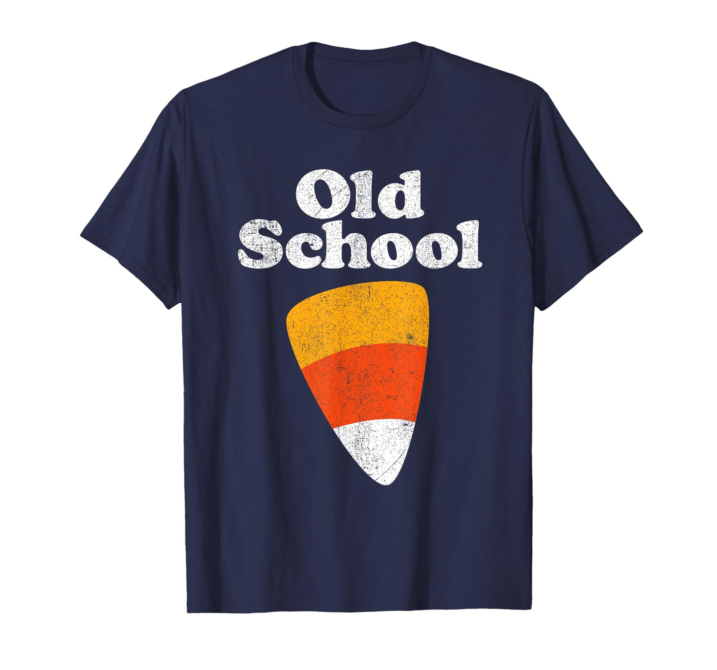 Old School Halloween Candy Corn Funny 70's 80's Costume T-Shirt