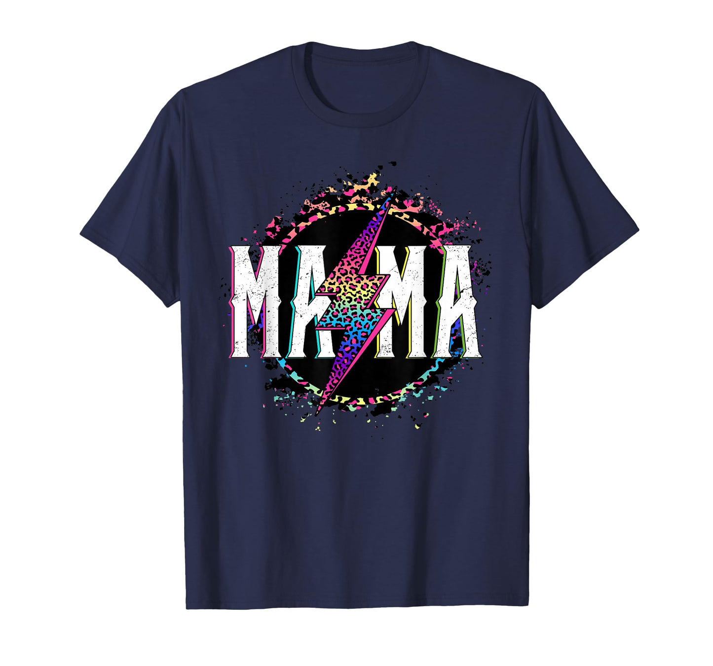 Mama Rainbow Leopard Lightning T-Shirt