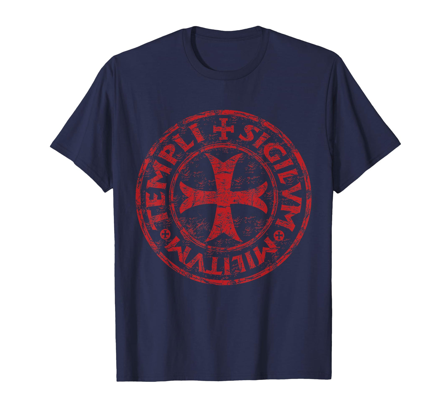 Knights Templar Ring Seal of Soldiers of The Temple Cross T-Shirt