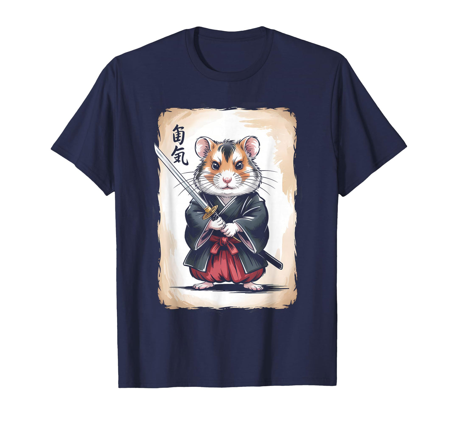 Samurai Hamster Shirt Japanese Culture Art Cool Anime Gifts T-Shirt